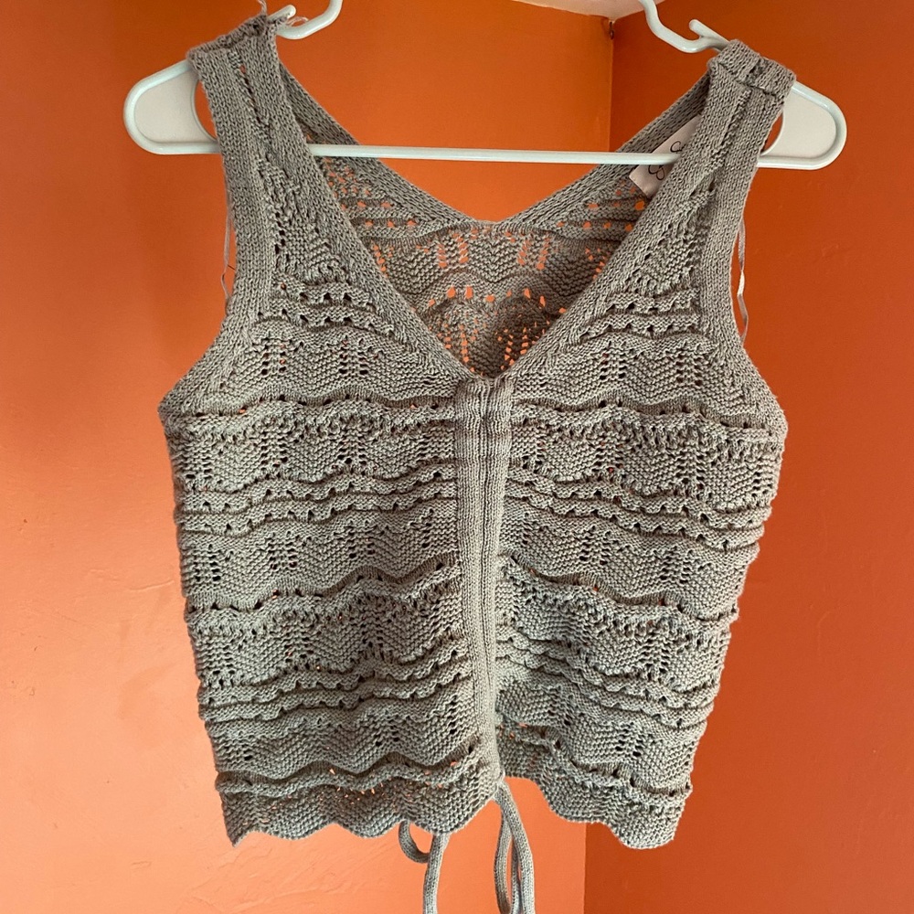 Knit/Crochet Crop Top Tank